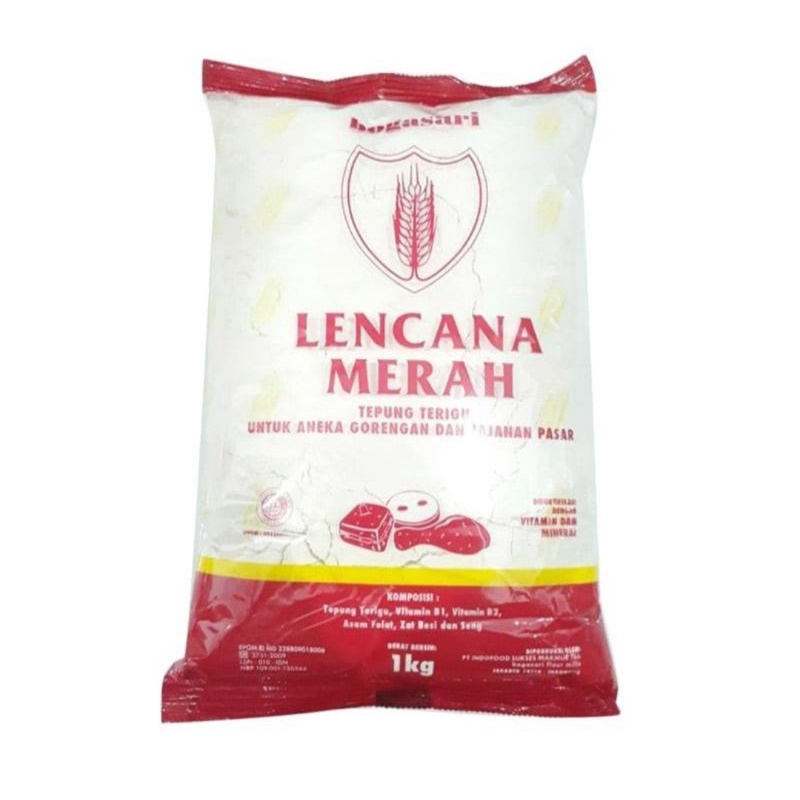 

TERIGU KEMASAN LENCANA MERAH EKONOMIS 1 KG