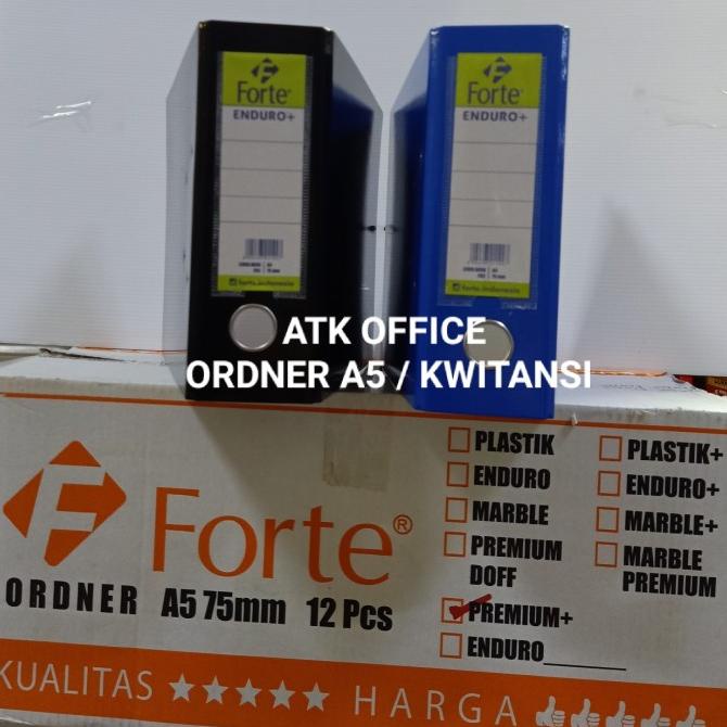 

Terbaru !!! Ordner A5 Kwitansi Glosy /Forte Odner Kwitansi A5 (12Pcs) Hitam & Biru