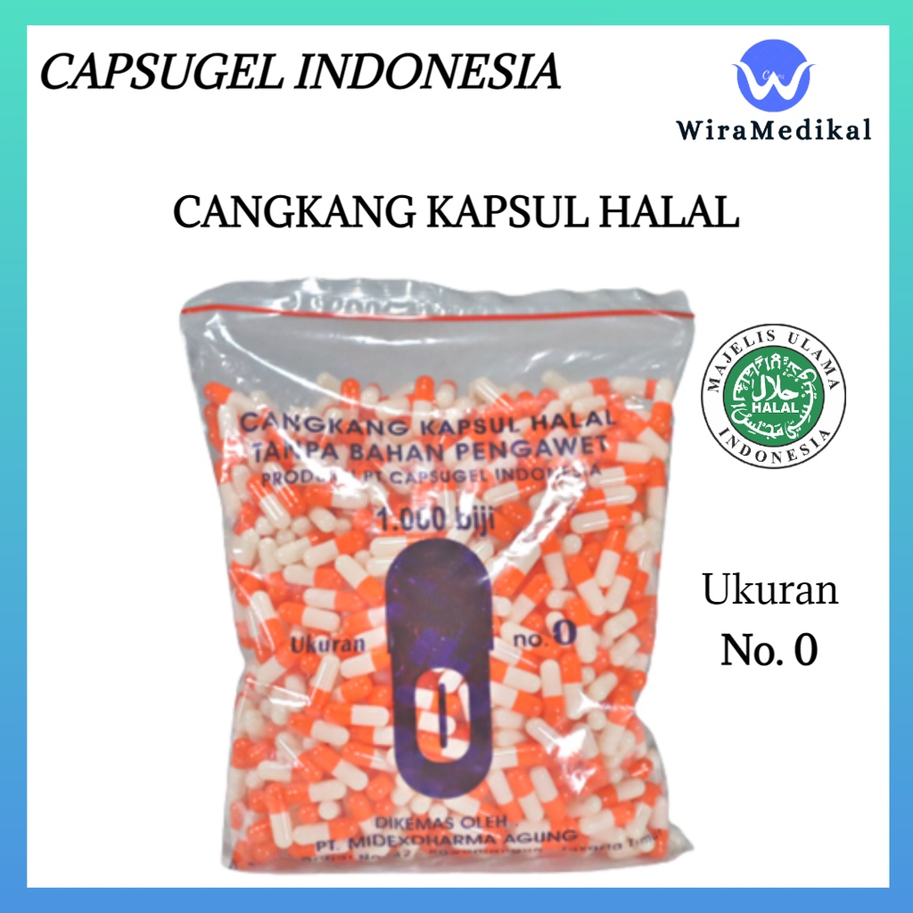 Cangkang Kapsul kosong No 0, 1, 2, 3 CAPSUGEL / Cangkang kapsul kosong CAPSUGEL KAPSUL