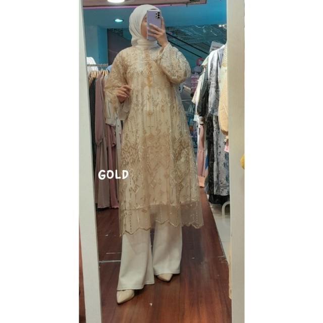 Shelia Tunik// Tunik Mewah Outfit Kondangan// Tunik Simple 081