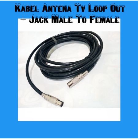 Kabel Loop Out Antena TV Male To Female Cable Antenna TV Jumper Paralel Untuk Set Top Box Tv Digital Dan Analog Perpanjang Sambungan Kabel Antena