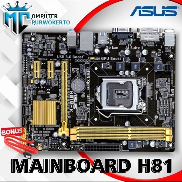 Mainboard Mobo Intel LGA 1150 H81 DDR3 Gigabyte