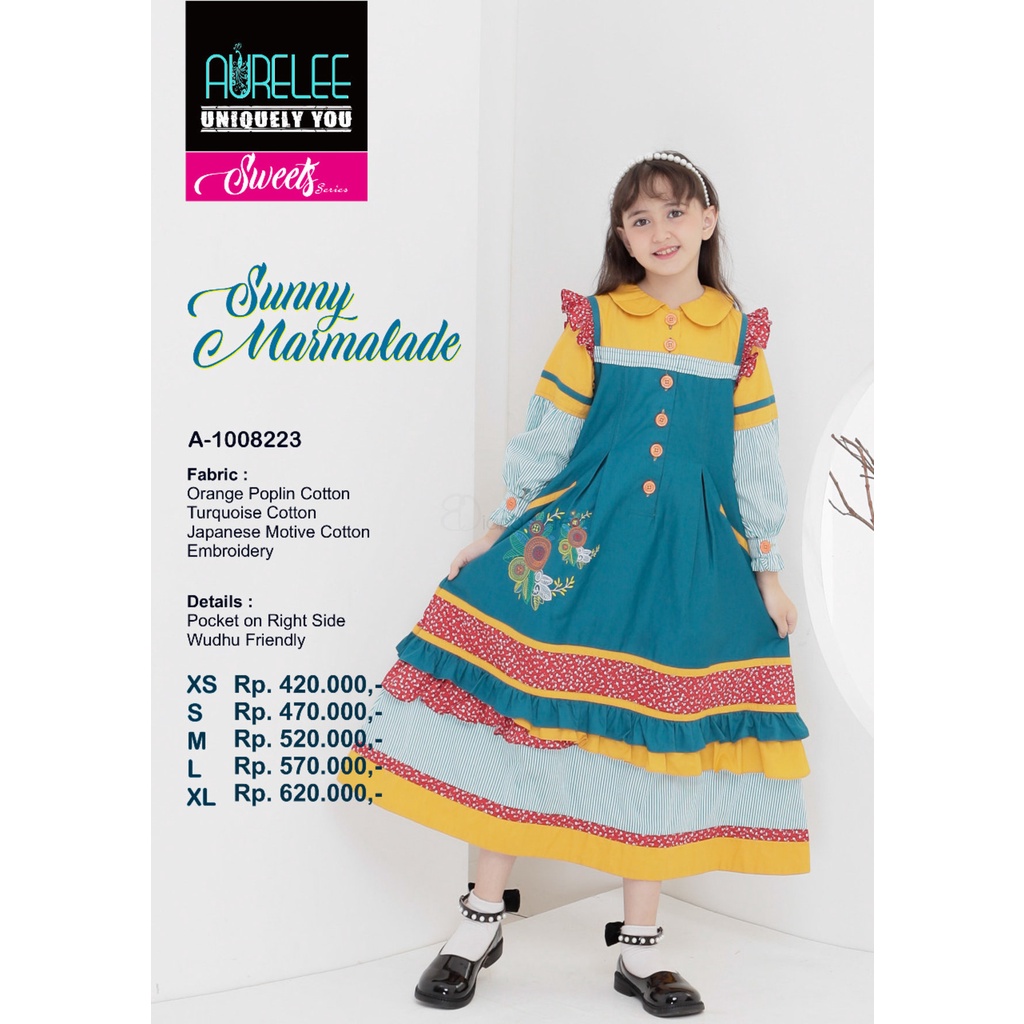 AURELEE SUNNY MARMALADE GIRL ANAK A-1008223 / AURELLE SWEETS / GAMIS ANAK KEKINIAN