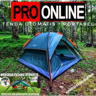 Tenda Camping Kapasitas Orang Dewasa Tenda Otomatis Outdoor & Indoor Tenda Gunung