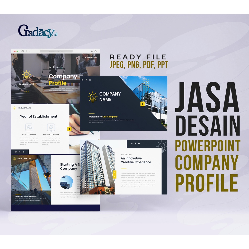 JASA DESAIN PPT/POWER POINT, DESAIN PPT COMPANY PROFILE, DESAIN PROFILE PERUSAHAAN, COMPANY PROFILE 