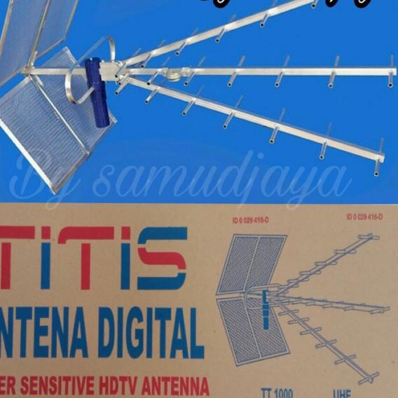 ◄ Antena tv digital / antena tv  titis tt1000 / antena luar outdoor uhf, Hdtv tanpa kabel ☆