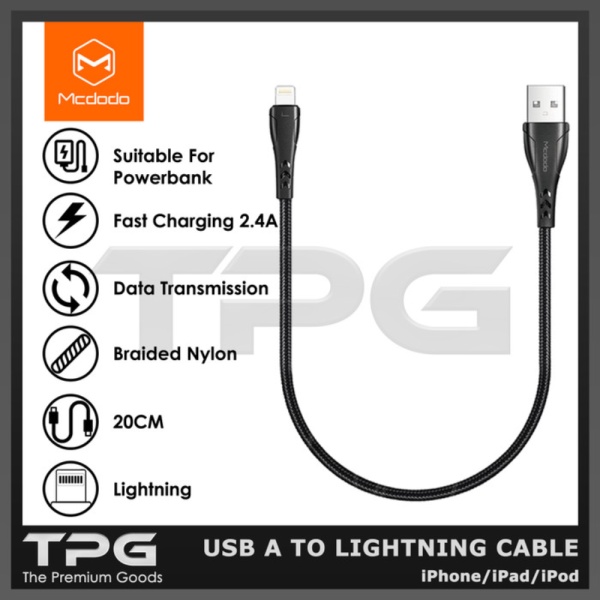 Promo MCDODO DATA POWERBANK CA-7440 KABEL LIGHTNING IPHONE FAST CHARGING Berkualitas