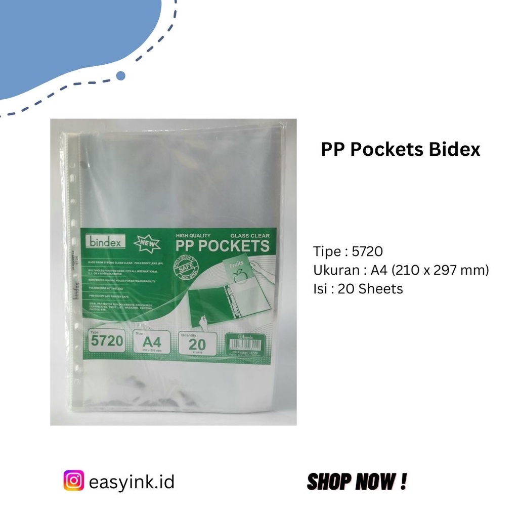 

PP Pockets Bindex A4 5720