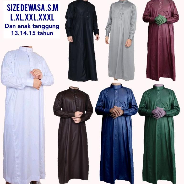SPECIAL PRICE jubah MANSET gamis pria jubah haromain gamis laki laki manset jubah arab gamis arab