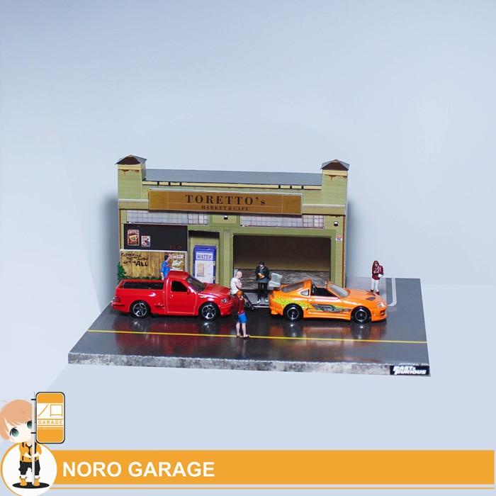 Best Seller Diorama Fast And Furious. Toretto'S Market And Cafe. Skala 1:64