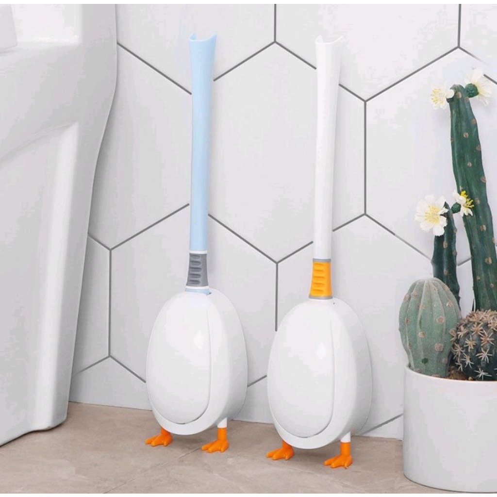 ALAT PEMBERSIH TOILET SIKAT TOILET BENTUK BEBEK SILICONE TOILET BRUSH