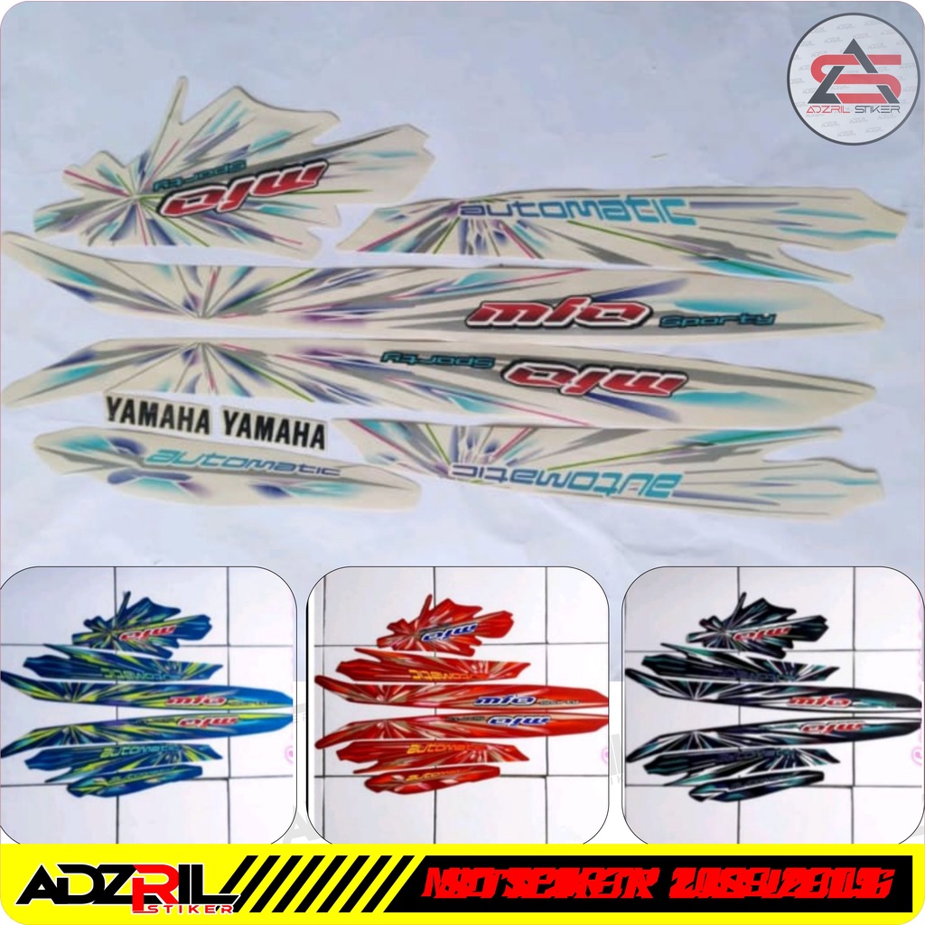 STRIPING LIS MOTOR YAMAHA MIO SPORTY TAHUN 2008-2009 / STIKER MIO SMILE /LIS BODY STANDAR ORIAN PABR