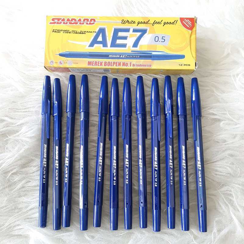 

Standard Ballpoint AE7 0,5 - 12 pcs (Merah Hitam Biru)