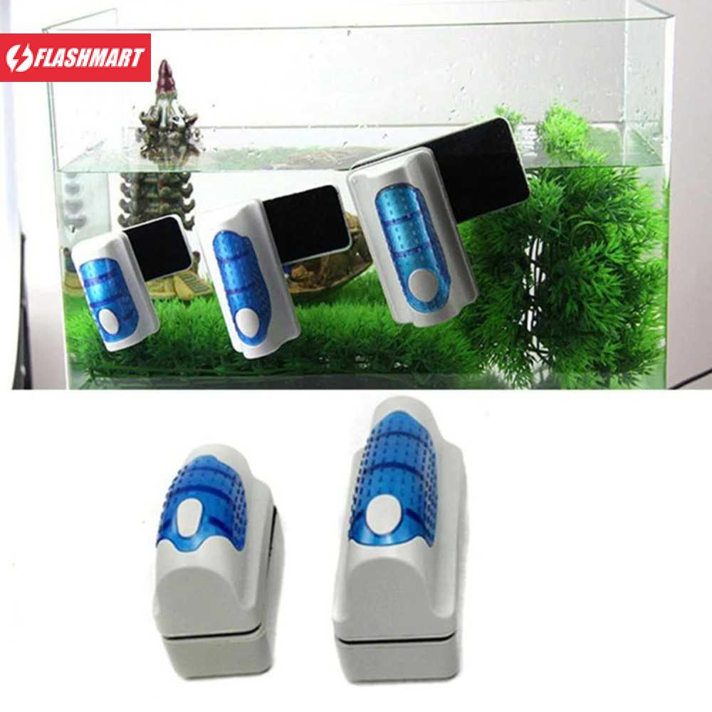 Flashmart Sikat Kaca Magnetic Floating Brush Glass Aquarium - AQ01