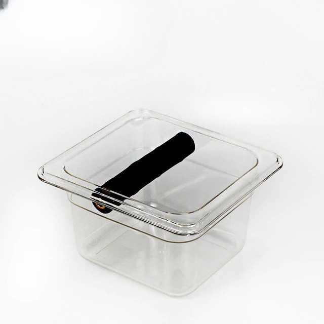 Wadah Ampas Kopi Espresso Knock Box Container - Fen175 - Transparent