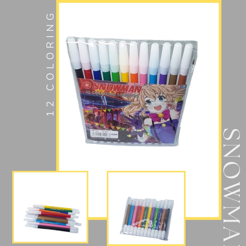 

SNOWMAN Marker Spidol 12 Warna PW12A