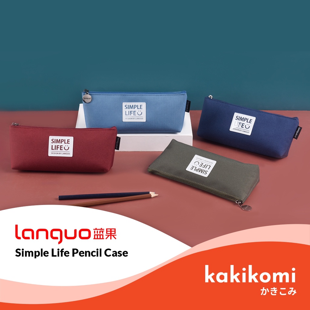 

Kotak Pensil Languo Simple Life Desain Warna Minimalis Pencil Case Korea Aesthetic
