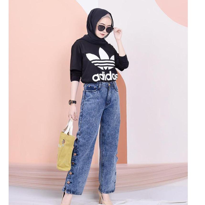 Recomended GFS BOYFRIEND KULOT KANCING RUMBAI VIVIAN