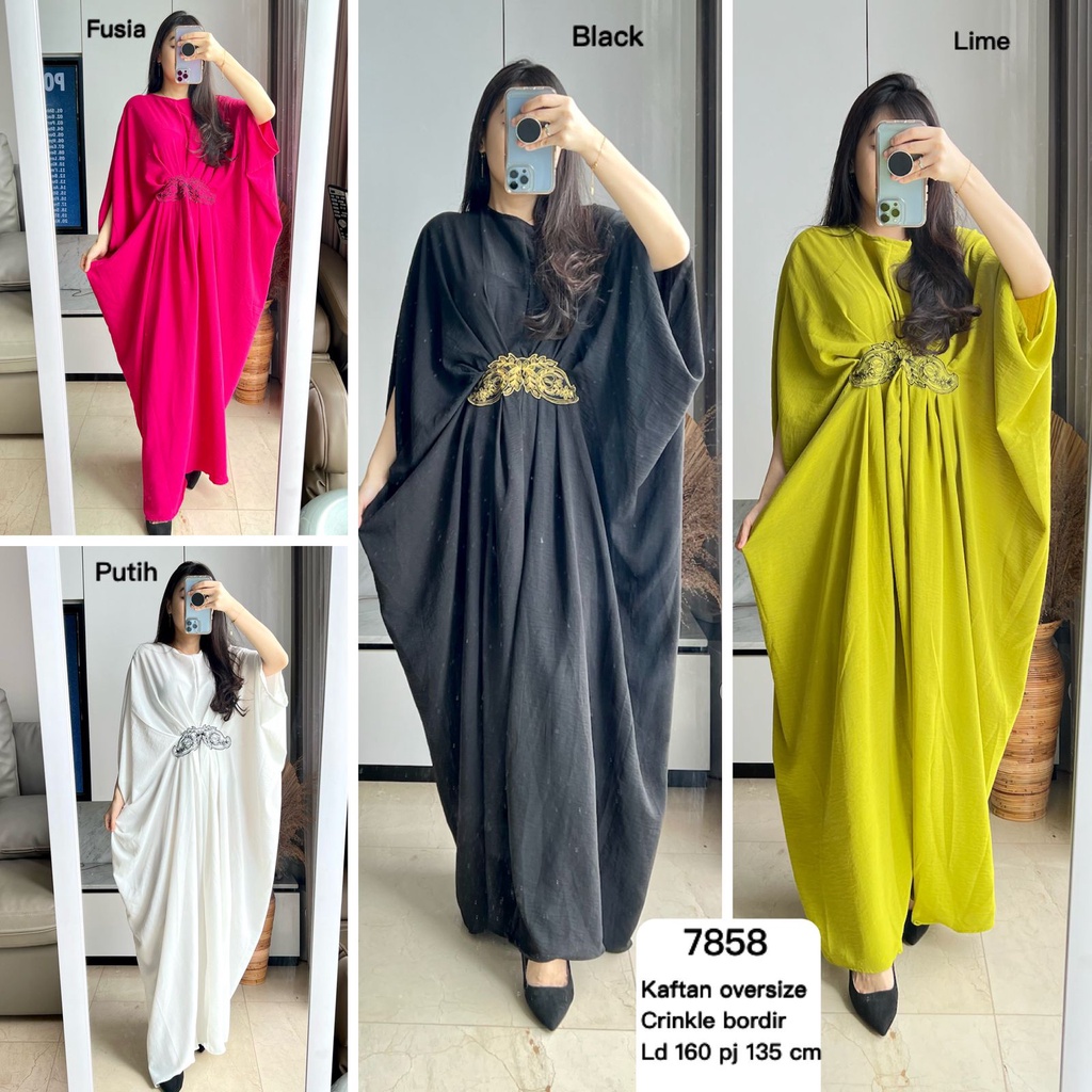 KAFTAN MUSLIM OVERSIZE CRINKEL 7858_MV import