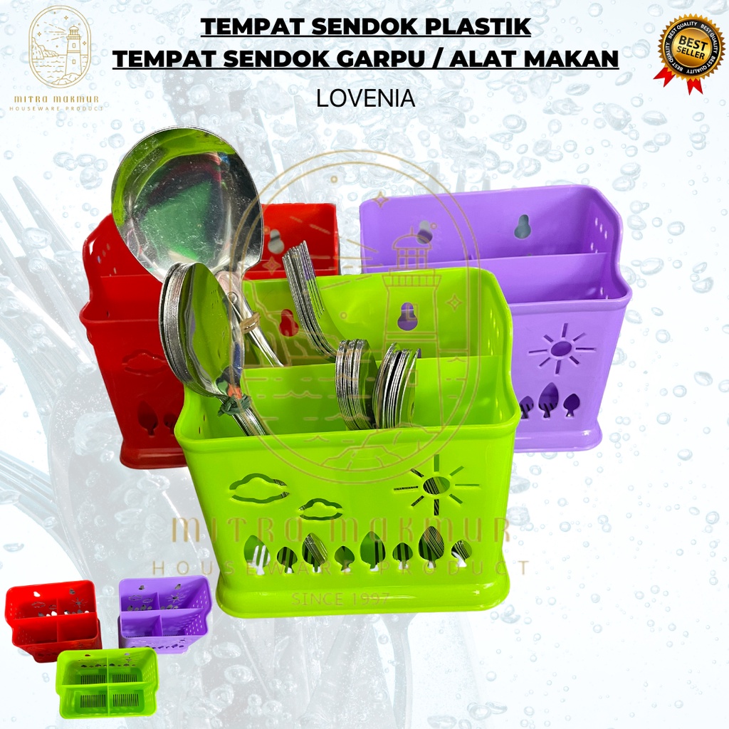 SALE!! TEMPAT SENDOK LOVENIA / TEMPAT SENDOK GARPU PLASTK MURAH / WADAH ALAT MAKAN