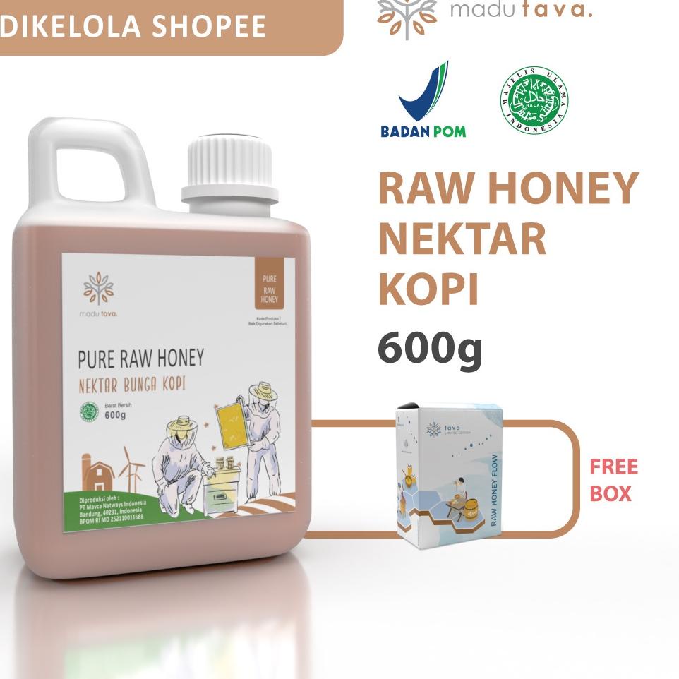 

➶ Asli Murni 600gr Tava Grade A Nektar Kopi 100% Alami Pure Natural Raw Honey ❄