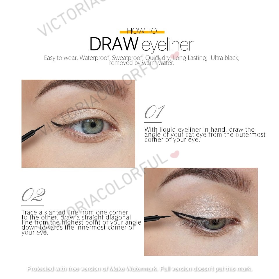 O.TWO.O Liquid Eyeliner Waterproof (A/B)