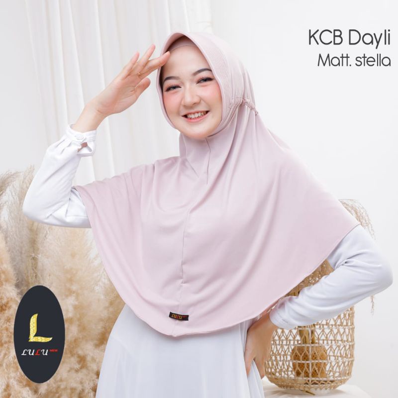LULU Hijab Kcb Serut Ori/ Bergo Instan Jersey Stella Premium