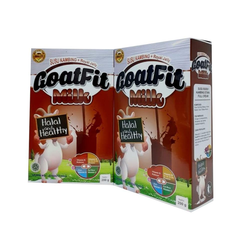 

⚡GROSIR⚡ Goatfit Rasa COKLAT | Susu Kambing + Royal Jelly Goat Milk New 200gr Bukan gomars