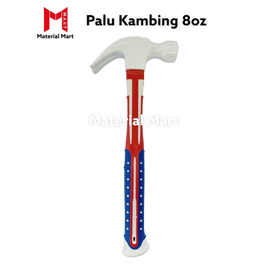 Palu Kambing 8oz | Palu Kambing Gagang Karet 8 oz | Palu Gagang Fiber | Material Mart