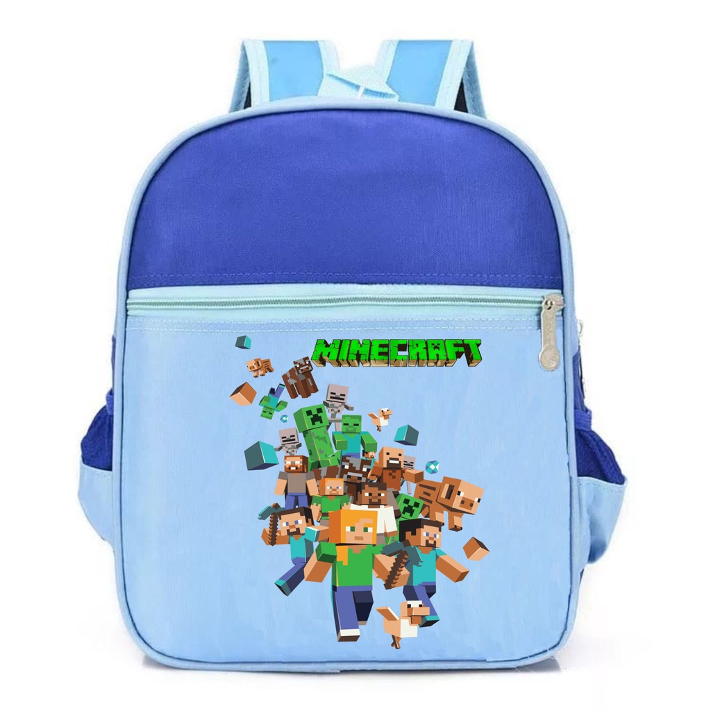 PVJ - Tas Anak Sekolah TK Paud Terbaru Minecraft Ransel Unisex