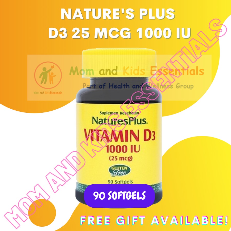 NATURES PLUS D3 1000 IU 90 SOFTGELS VITAMIN D3 1000 IU