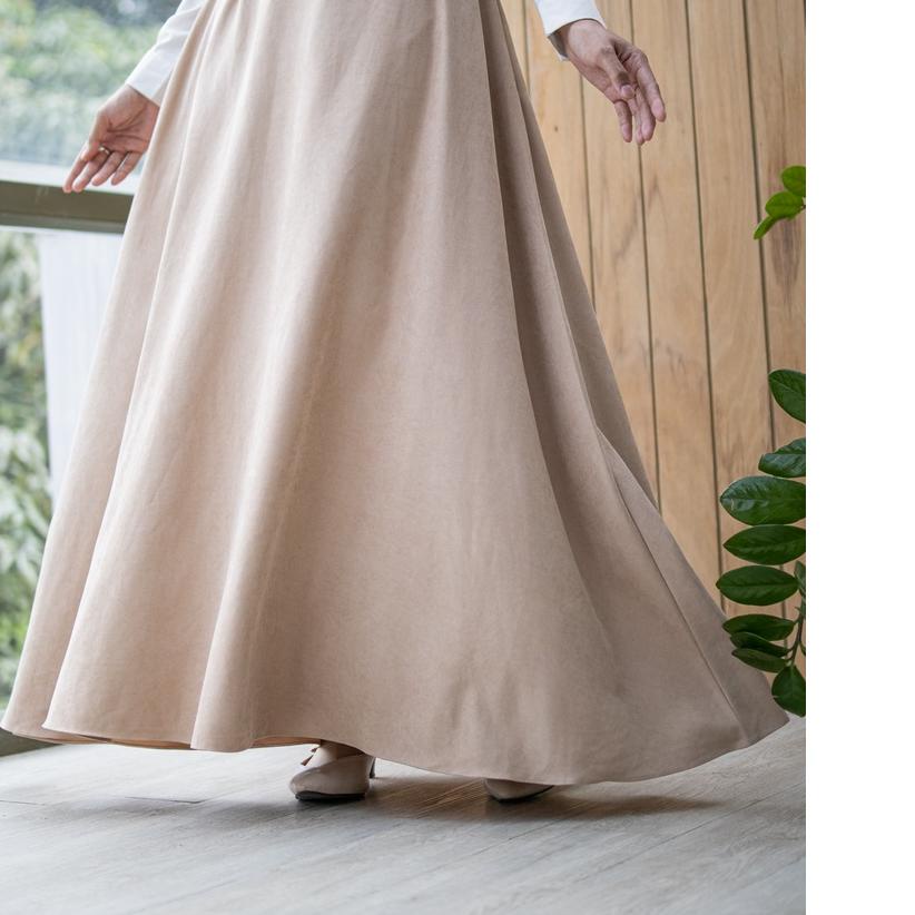 ❋ Ashana Skirt | Zysku Xena | Rok Basic Lebar Marino Suede ♂