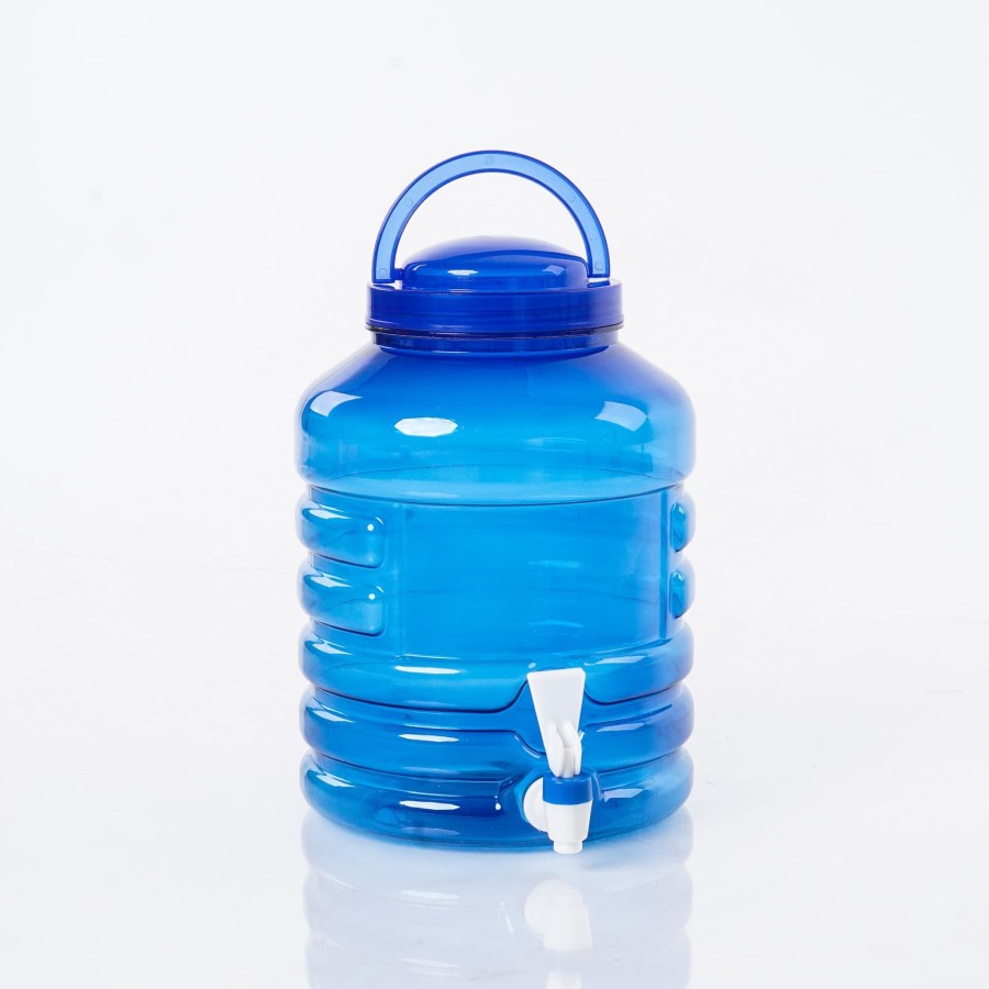 Galon kosong 5liter + keran terpasang PET BIRU BARU water dispenser