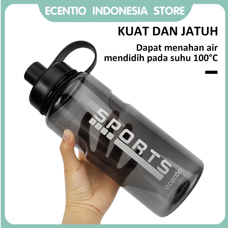 ecentio Botol minum Botol Air Minum 1.3 liter Big size olahraga Bottle BPA free