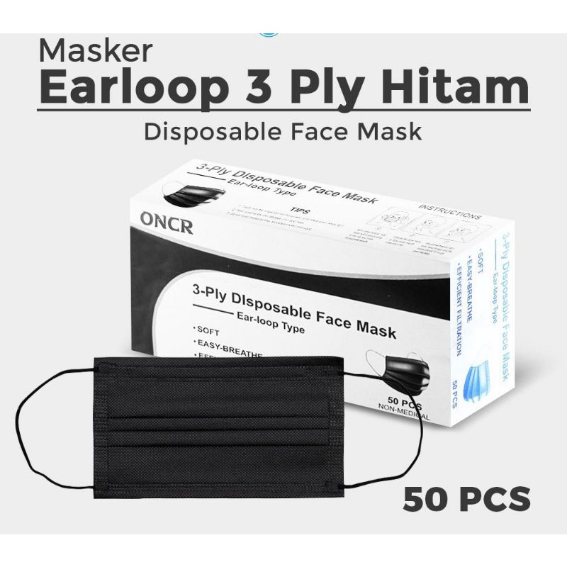 MASKER ONCARE HYGENIX 3PLY EARLOOP ISI 50PCS COLOR SERIES PASTI ORIGINAL