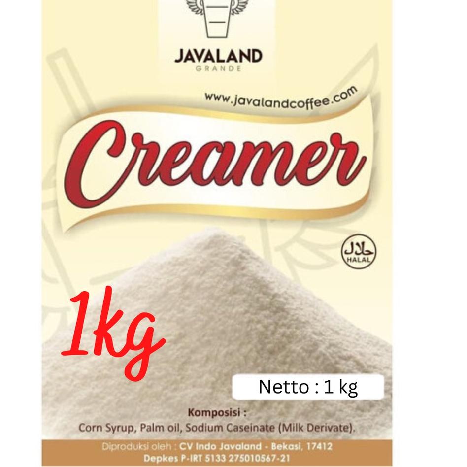 

☞ [1kg Creamer Reguler] Javaland Creamer Reguler 1kg ✶