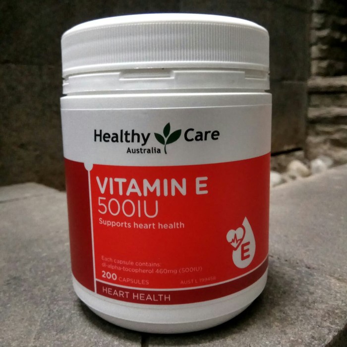 Healthy Care Vitamin E 500 IU isi 200 capsules
