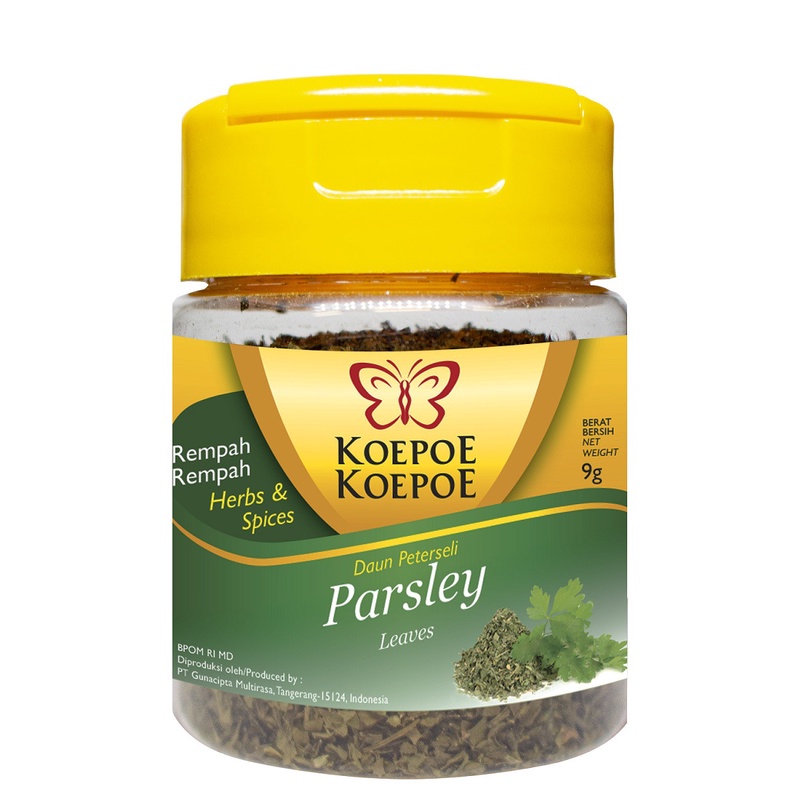 DAUN PETERSELI KERING KOEPOE-KOEPOE 9GR DRIED PARSLEY LEAVES