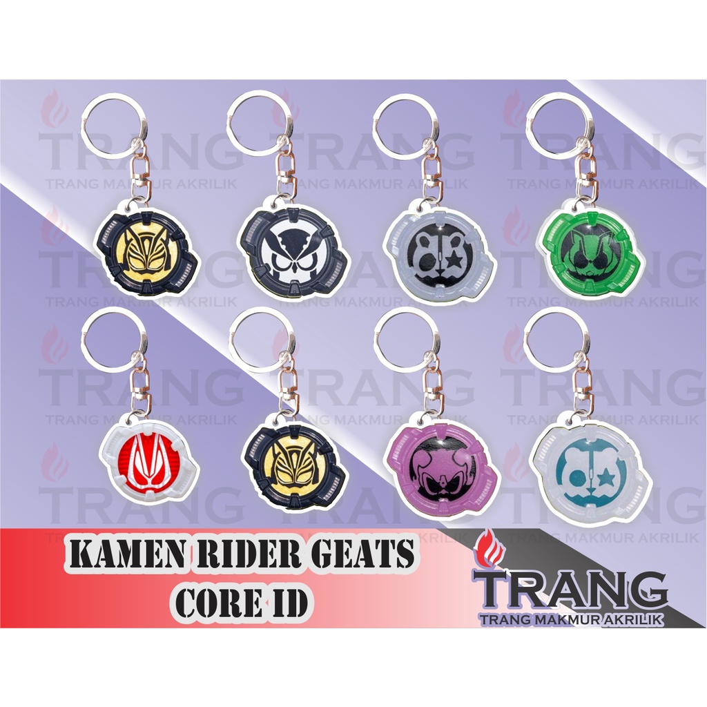 Gantungan Kunci Akrilik Kamen Rider Geats Core ID/Keychain Acrylic Kamen Rider Geats Core ID