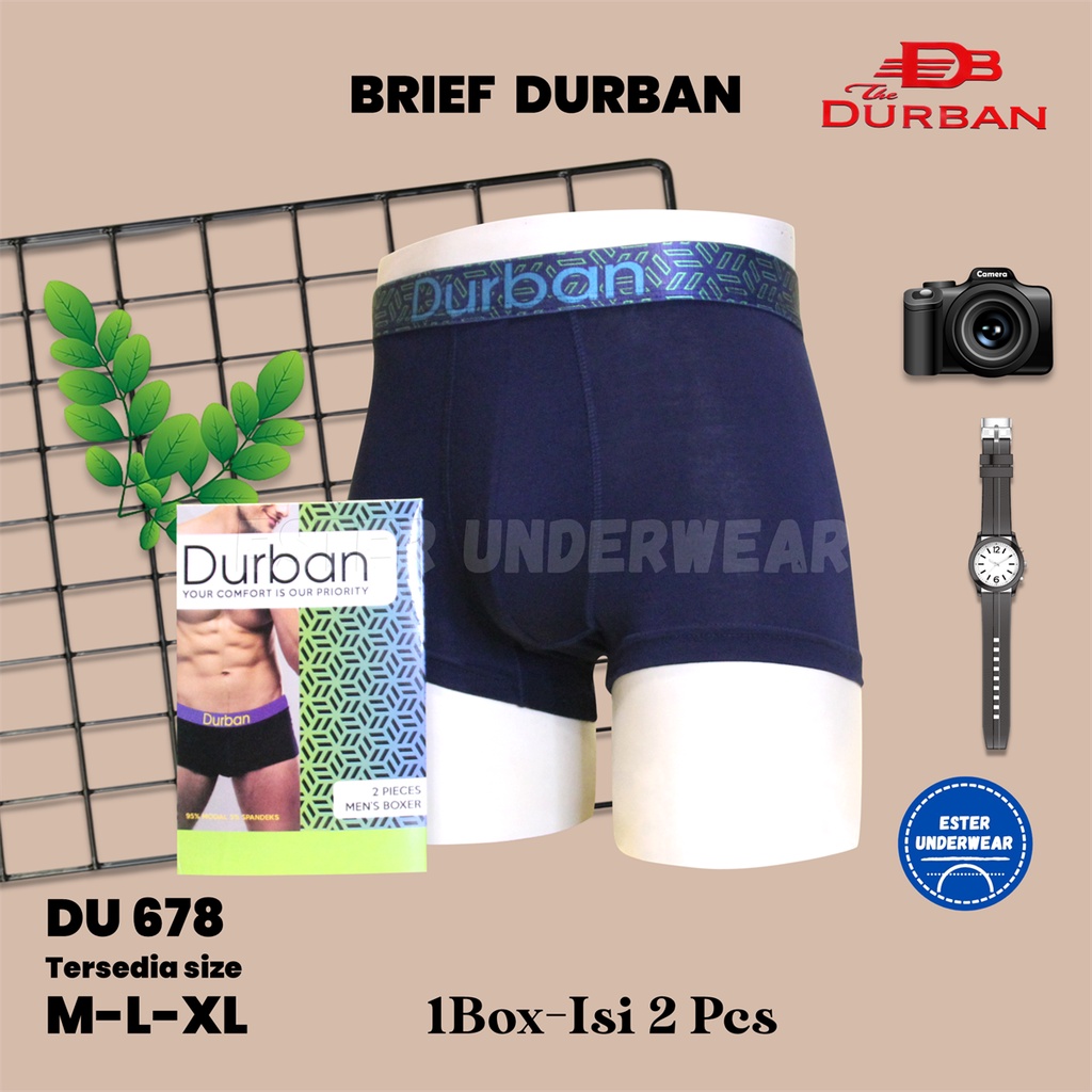 CELANA DALAM BOXER DURBAN DU 678 ISI2 Pcs