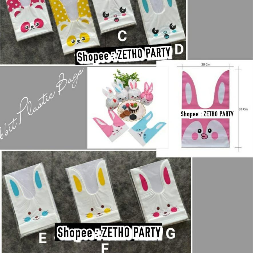 ✰ Rabbit Plastic Bags / Plastik Snack Kelinci KECIL (BACA NOTE) ☋