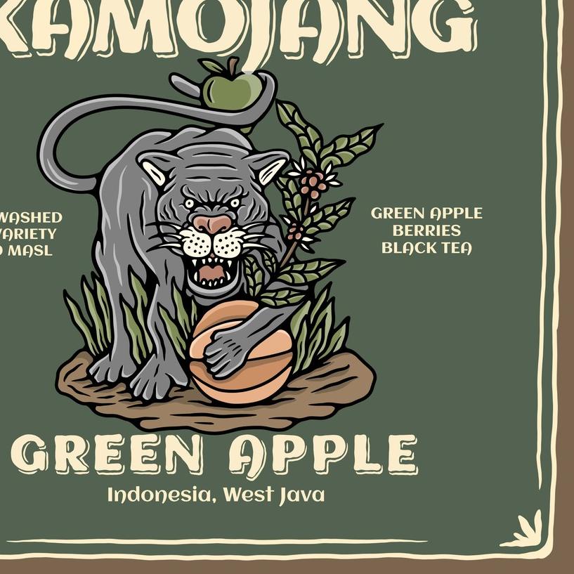 

♫ Kopi Arabika KAMOJANG GREEN (200 gr) Single Origin Specialty Coffee ♥