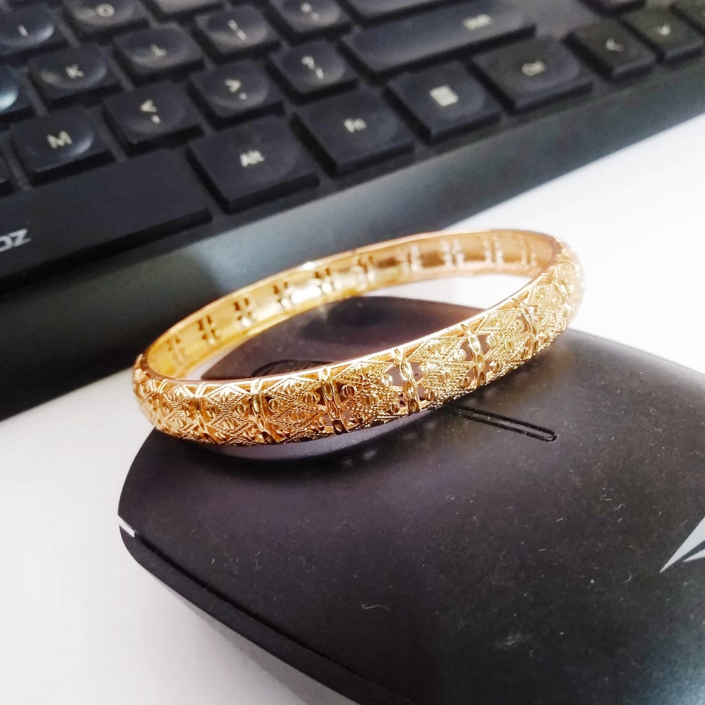 AV228 Grosir Gelang Kolong Dewasa Gelang Bangle Ukir