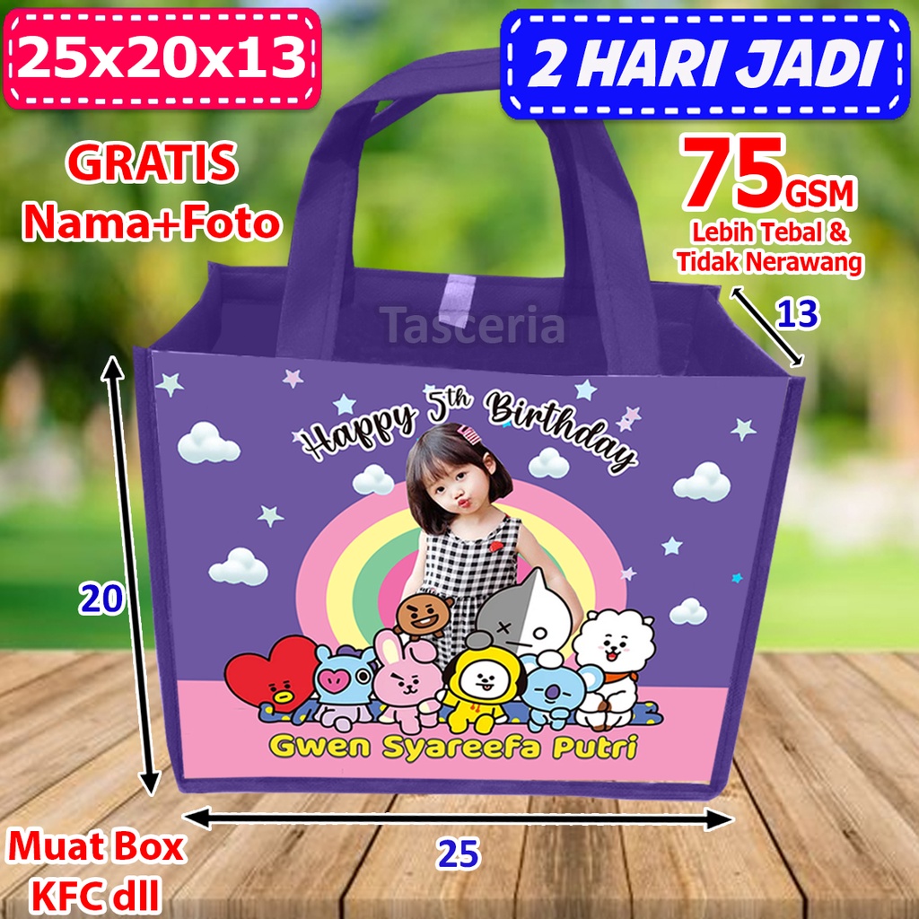 

Tas Box KFC Ulang tahun Anak BT21 NEW