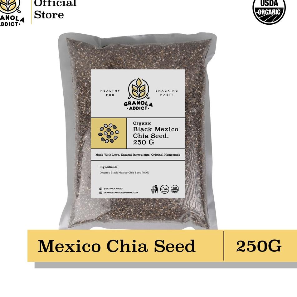 

Serbuu Granola Addict - Black Chia Seed Mexico Organic / Organik 250G