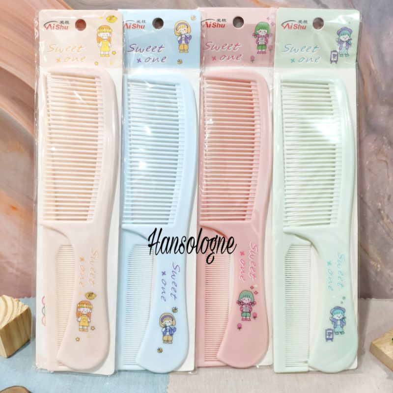 Sisir rambut set pria dan wanita isi 2 pcs.