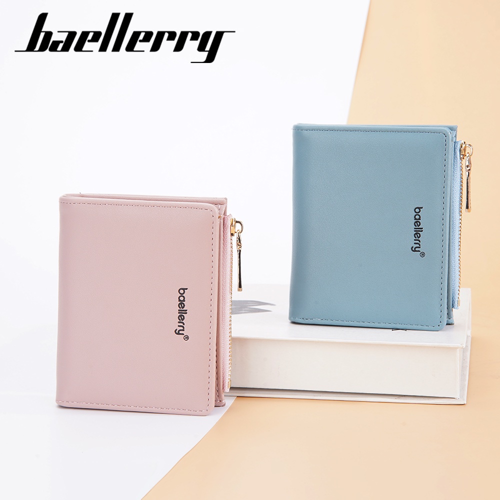 BAELLERRY N8113 Dompet Wanita Kecil Dompet Lipat Bahan Kulit PU Leather Premium WATCHKITE WKOS