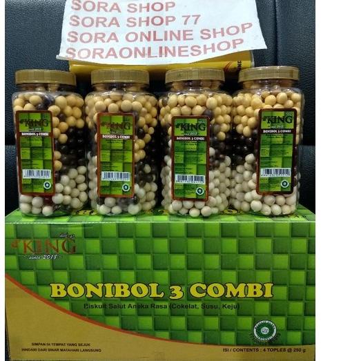 

♬ 1 Dus (4 Toples) Bonibol 3 Combi d' King (Cokelat, Susu, Keju) ♝