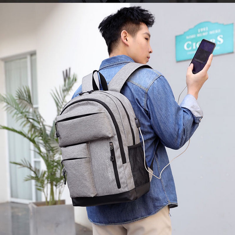 Rayhana - Backpack Laki-laki Dengan Banyak Ruang Tas Ransel Pria Tas Kuliah Kerja Sekolah Cool