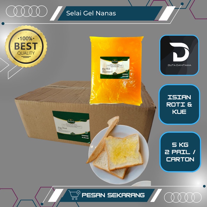 

Selai Nanas Tekomas 5 Kg 10 Kg Selai Roti Kue